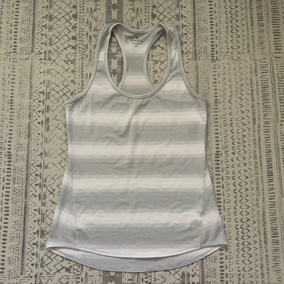 Tops - Athleta chi ombré tank top‎ white/grays